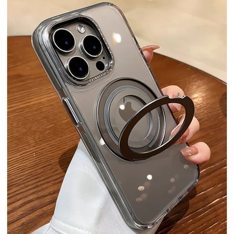 【N527】iphone17/17pro ケース マグセーフ スタンド iphone ケース クリア おしゃれ