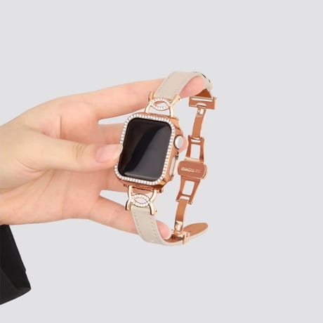 【N609】アップル ウォッチ バンド 革 d バックル apple watch バンド レディース