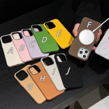 【N581】iphoneケース レザー iphone16/15proケース シンプル おしゃれ くすみカラー