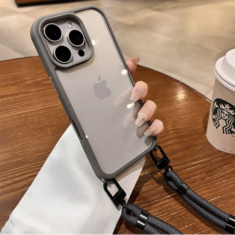 【N658】高品質 iphone17/16pro ショルダー ケース iphone ケース クリア おしゃれ