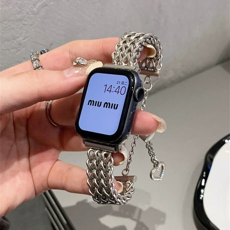 【N241】「バンド+ケース2点Set」apple watch ブレスレット アップル ウォッチ バンド 蒸れ ない