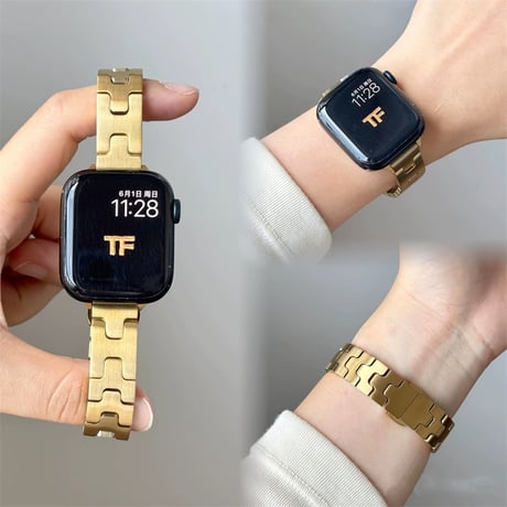 【N795】アップル ウォッチ 11/se3 ステンレス バンド 高級 apple watch バンド レディース