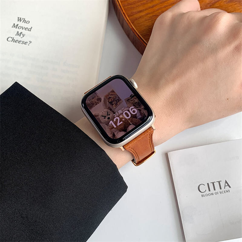 N322】本革 applewatch バンド くすみカラー 40/42/49mm