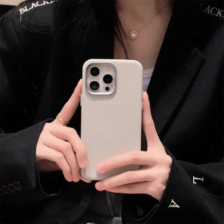 【N581】iphoneケース レザー iphone16/15proケース シンプル おしゃれ くすみカラー