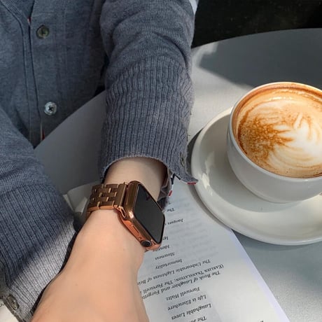 【N289】「バンパーケース付き」apple watch バンド ビジネス メンズ アップル ウォッチ バンド ステンレス set