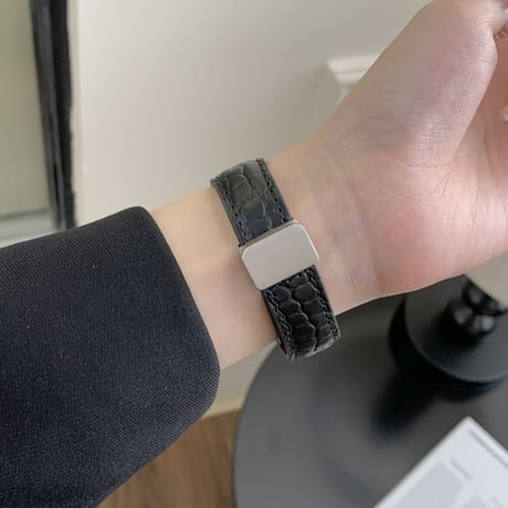 【N767】アップル ウォッチ 42mm/46mm バンド レザー apple watch バンド マグネット おしゃれ
