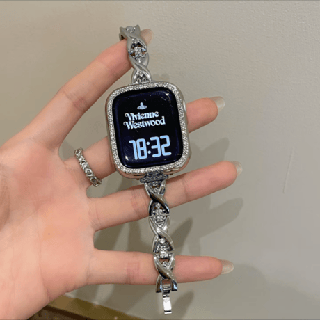 【N807】apple watch バンド ブレスレット アップル ウォッチ 11/se3 バンド キラキラ