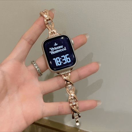 【N807】apple watch バンド ブレスレット アップル ウォッチ 11/se3 バンド キラキラ