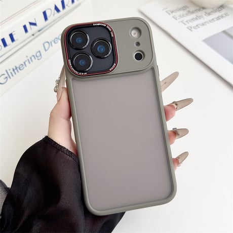 【N339】iPhone17/17pro ケース 半透明 マット おしゃれ iphoneケース 衝撃に強い シンプル