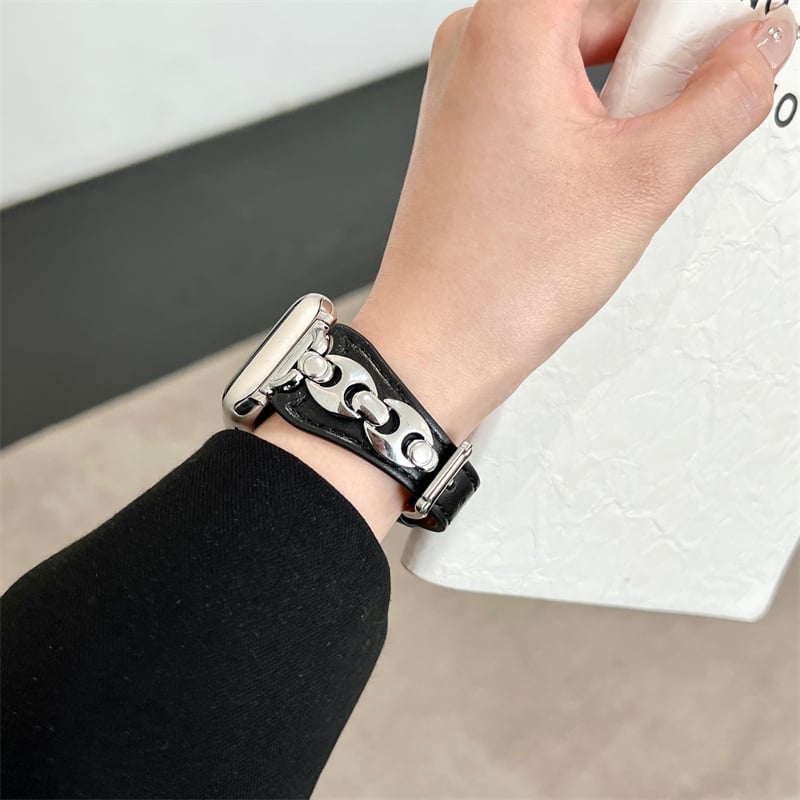 N765】アップル ウォッチ バンド かっこいい レザー apple watch 11