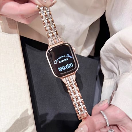 【N830】apple watch バンド キラキラ アップルウォッチ 10/11 42mm バンド 女性 おしゃれ