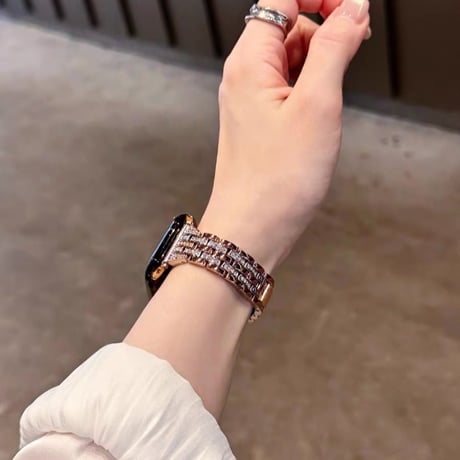 【N830】apple watch バンド キラキラ アップルウォッチ 10/11 42mm バンド 女性 おしゃれ
