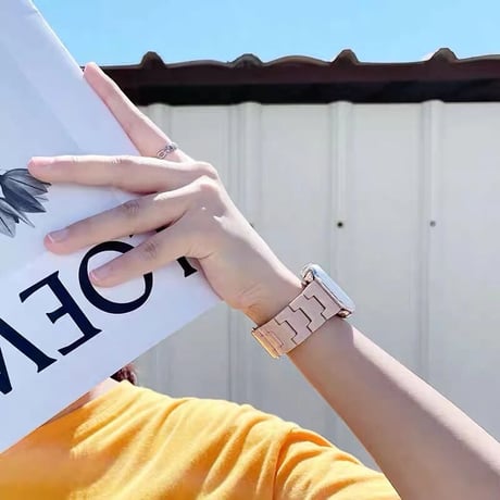 【N201】「apple watchカバー付き」アップルウォッチ バンド べっ甲 apple watch バンド 店舗 set