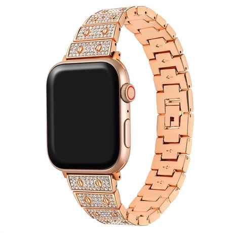 【N675】アップル ウォッチ バンド キラキラ ストーン apple watch バンド ケース「 apple watchケースプレゼント！」