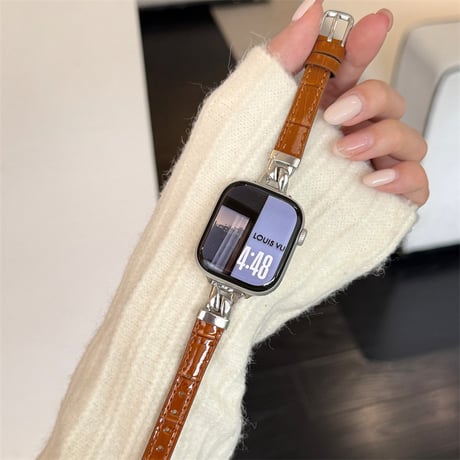 【N764】アップル ウォッチ バンド 女性 細い apple watch バンド レザー おしゃれ