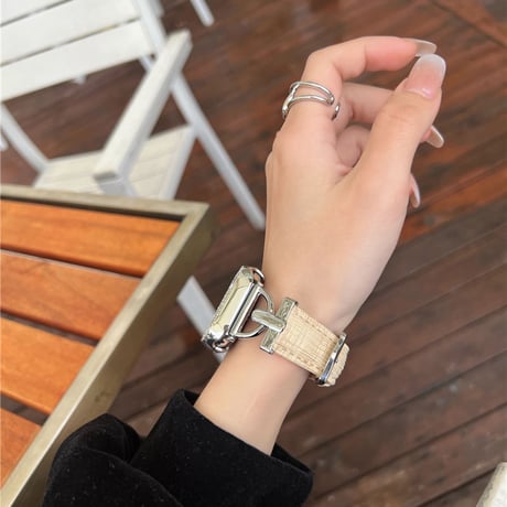 【N266】「apple watchカバー付き」パステルカラー apple watch レザー バンド アップル ウォッチ バンド 女性 set
