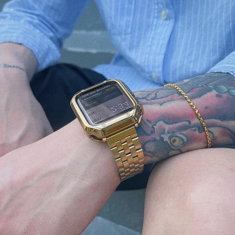 【N174】「apple watchケース付き」アップルウォッチ 男性 人気 バンド apple watchバンドステンレス かっこいい