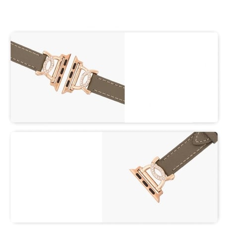 【N609】アップル ウォッチ バンド 革 d バックル apple watch バンド レディース