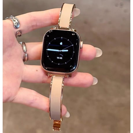 【N828】アップルウォッチ バングル 人気 apple watch 11/SE3 バンド かわいい