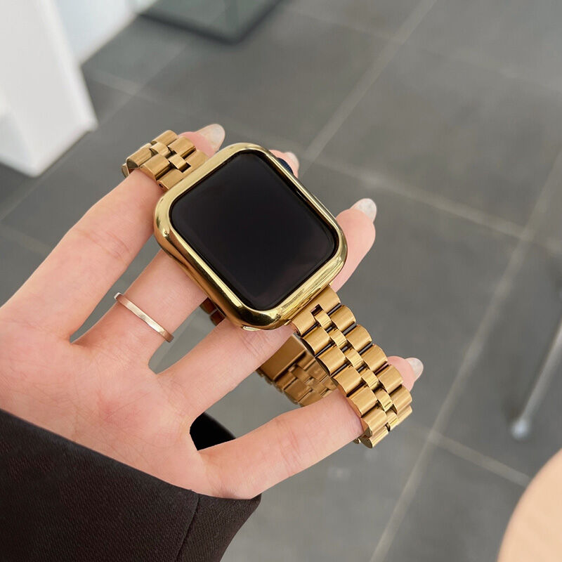 ーg☆アップルウォッチキラキラケースカバーApple Watchバンドステンレス-