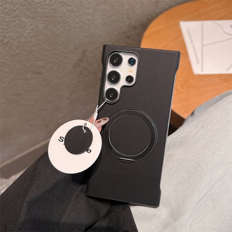 【N770】iphoneケース フチなし Galaxy S25 MagSafe ケース スタンド