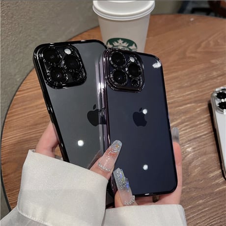 【N430】iphone16/16pro クリア ケース 黄 ば ま ない iphone15/15pro サイドカラーケース カメラまで保護