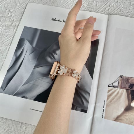 【N450】「保護ケース付き」アップル ウォッチ バンド 女性 人気 applewatch バンド かわいい