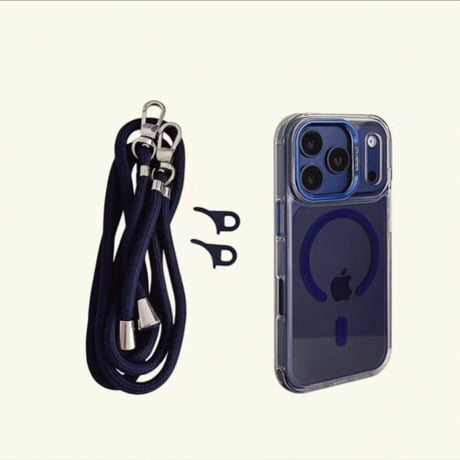 【N813】4way iphone ケース ショルダー magsafe 対応 ケース クリア ストラップホール 取り外し