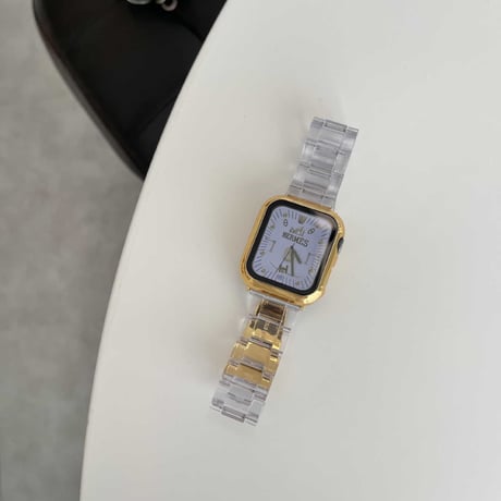 【N043】アップルウォッチ クリアバンド おすすめ アップルウォッチカバーset