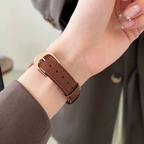 【N369】アップル ウォッチ レザー バンド 白 apple watch バンド 女性 本革 高級感