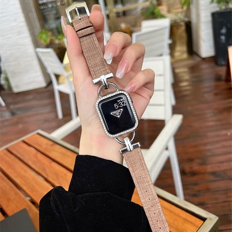 【N266】「apple watchカバー付き」パステルカラー apple watch レザー バンド アップル ウォッチ バンド 女性 set