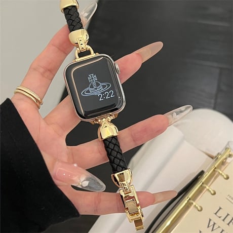 【N668】アップル ウォッチ バンド レザー 細め apple watch バンド かわいい