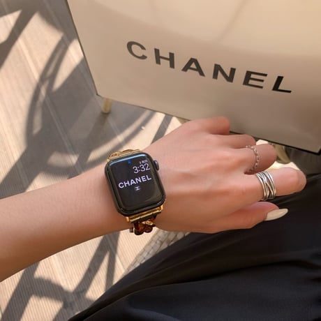 【N181】夏でも涼しいApple Watchバンド ステンレス+樹脂アップルワォッチバンド おしゃれ