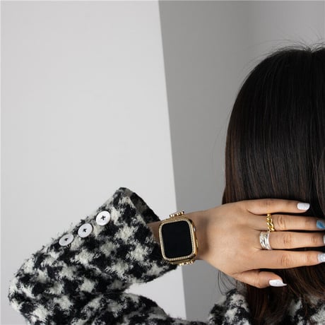 【N432】アップル ウォッチ バンド 女性 人気 apple watch レザー バンド ゴールド