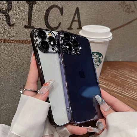 【N430】iphone16/16pro クリア ケース 黄 ば ま ない iphone15/15pro サイドカラーケース カメラまで保護