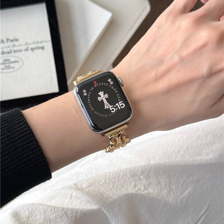 【N710】アップル ウォッチ バンド チェーン apple watch バンド おしゃれ 韓国