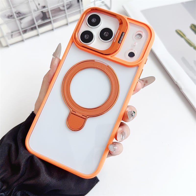 N205】ダブル スタンド iphone17/17pro ケース magsafe iphon