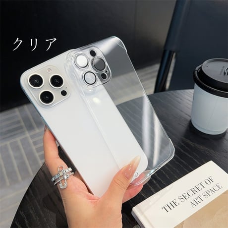 【N306】フチなしiphone16ケース 極薄 iphone16pro ケース クリア 軽量 おしゃれ レンズ保護あり 防塵