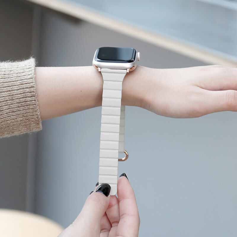 N324】apple watch バンド マグネット 磁石 革 アップル N324】apple watch バンド マグネット 磁石 革 アップル