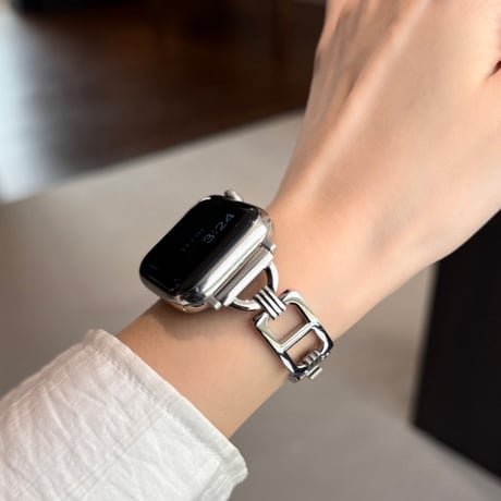【N684】アップル ウォッチ バンド チェーン apple watch バンド おしゃれ 女性