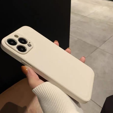 【N140】iPhone16/15/14レザーケース 無地 黒白 高級 iPhone12pro/XSケース シンプル