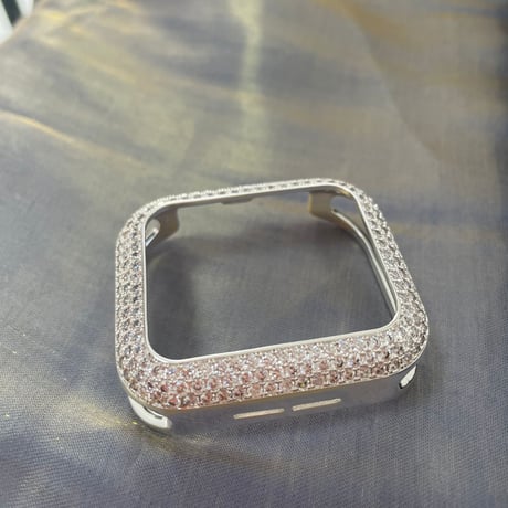 【N403】「ジルコン+銅」アップル ウォッチ ケース キラキラ applewatch ケース 高級 女性