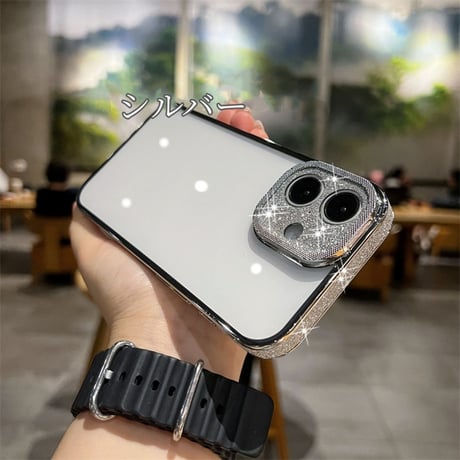 【N176】iphone16/16pro ケース クリア おしゃれ iphone ケース キラキラ 黄ばまない
