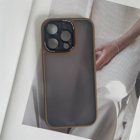 【N339】iPhone17/17pro ケース 半透明 マット おしゃれ iphoneケース 衝撃に強い シンプル