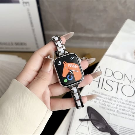 【N590】apple watch series 10/11 バンド 細め アップル ウォッチ バンド 女性 人気