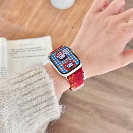 【N771】アップル ウォッチ 11 バンド ツイード 可愛い apple watch バンド レディース