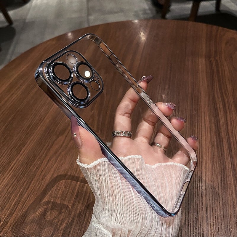 N136】黄ばみにくいiphone17/16/15pro クリアケース ステッカー 挟む ア