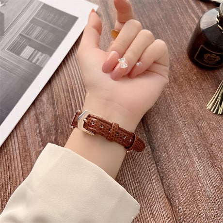 【N065】apple watch 本革バンド 高級 アップルウォッチ バンド かわいい ピンクゴールド
