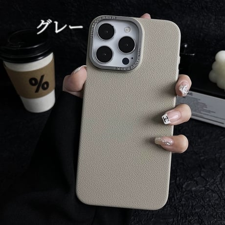 【N053】iphoneケース かわいい iphone16/16pro ケース シンプル おしゃれ レザー調