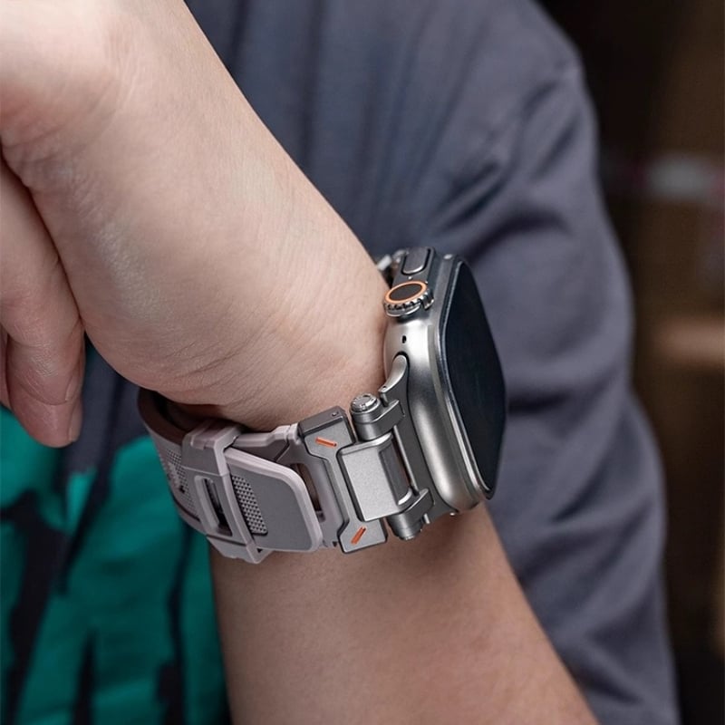 N511】【ステンレス+シリコン】apple watch バンド メンズ 高級 N511】【ステンレス+シリコン】apple watch バンド メンズ 高級